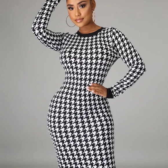 Houndstooth dress - Picture 4 of 4